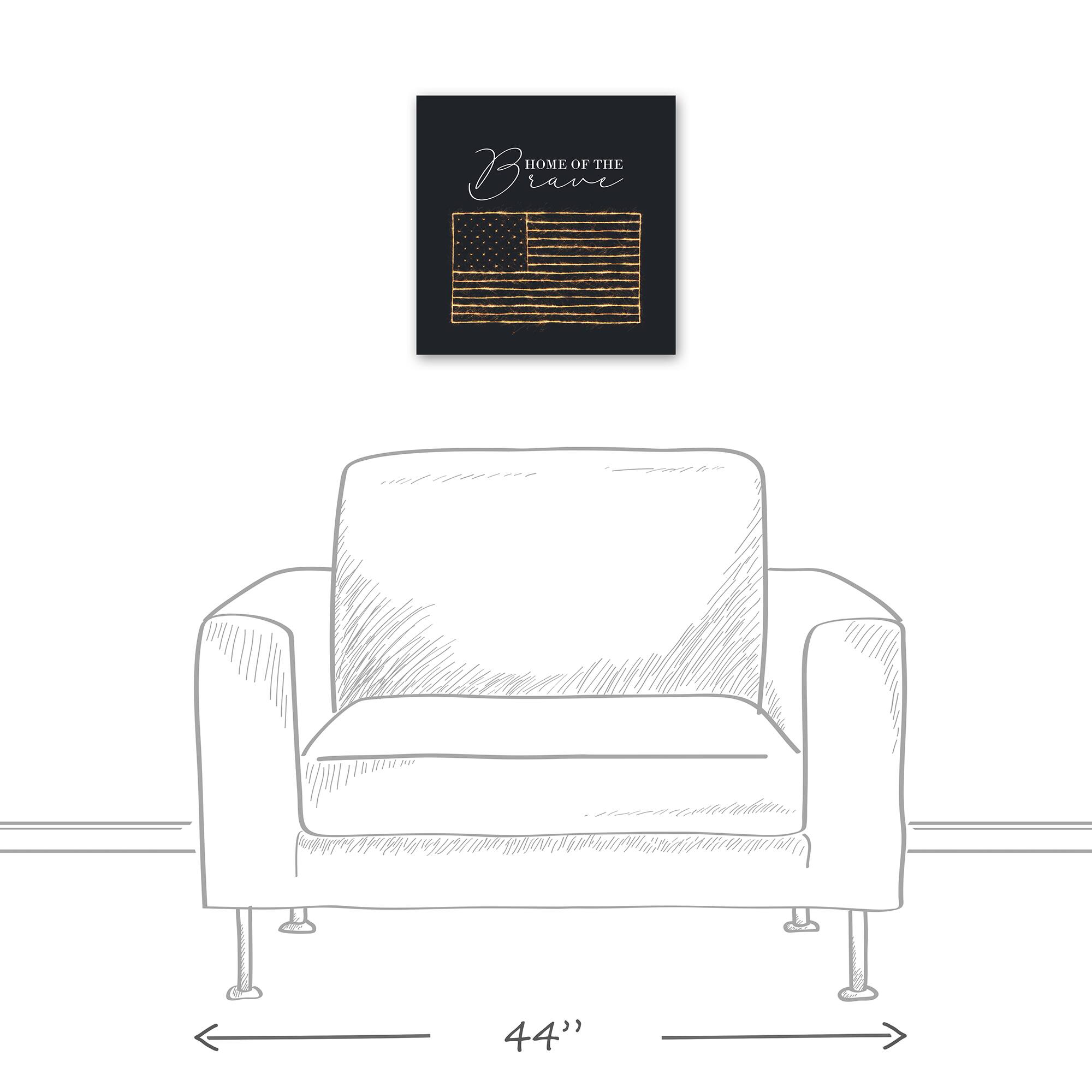 Home of the Brave Canvas Wall Art